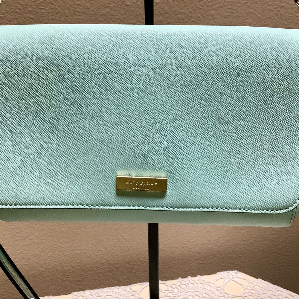 KATE SPADE Small Madison Adjustable Crossbody / Satchel Bag Tiffany Blue - Picture 11 of 15